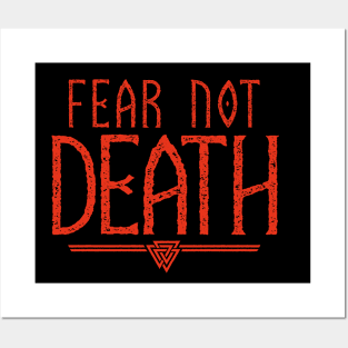 Fear Not Death | Inspirational Quote Design Posters and Art